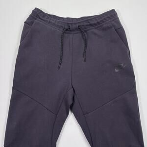 Nike Tech Fleece Jogger Sweatpants Mens Medium Purple Zip‎ Pockets Tapered 30x26